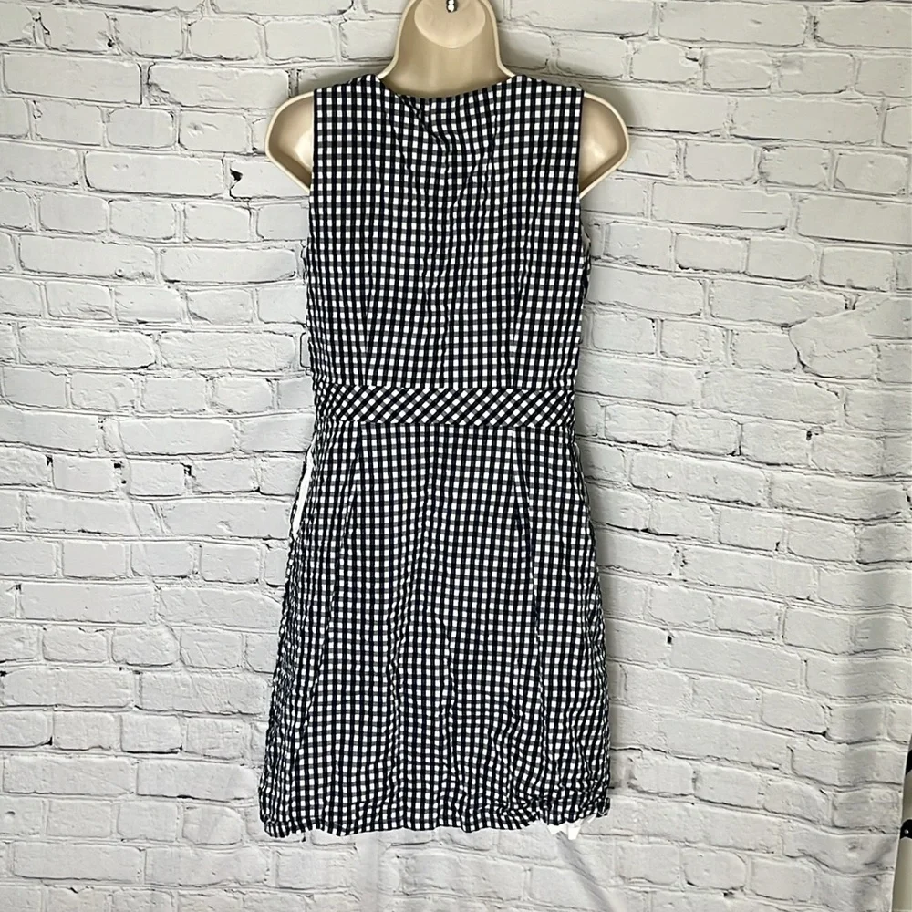 J. Crew Black and White Buttoned Sheath Sundress